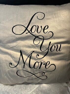Love You More Throw Pillow 💕